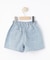 【100-150cm】リボン刺繍デニムショートパンツ