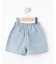 【100-150cm】リボン刺繍デニムショートパンツ
