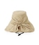 【UV/吸水速乾】うしろリボンシェード付きハット
