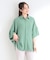 【洗濯後しわになりにくい/体型カバー】ポンチョ風ゆったりシャツ