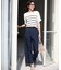 【セットアップ可／洗濯機可／S-LL】シンプルに美しく タックワイドパンツ