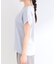 【ひんやり/UV/S-LL】1枚で華やか 前後切り替えレースTシャツ