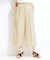 【S-LL】ロープベルトが爽やか ガウチョパンツ