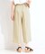 【S-LL】ロープベルトが爽やか ガウチョパンツ