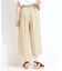 【S-LL】ロープベルトが爽やか ガウチョパンツ