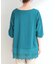【洗濯機可/ひんやり/S-LL】裾レース切り替え ねじりお袖チュニック