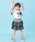 【100-150cm】ギンガムリボンTシャツ