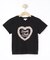 【100-150cm】ハートチュールＴシャツ