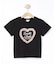 【100-150cm】ハートチュールＴシャツ