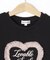 【100-150cm】ハートチュールＴシャツ