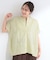 刺繍切り替え前あきブラウス