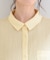 【S-LL/洗濯機可/体型カバー】さらさら シャーリングシフォン 裾ドロストシャツ