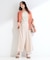 【S-LL／洗濯機可】リボン付きスカーチョパンツ