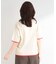 【二の腕隠れる/コットン混】配色使いで差がつく 洗える五分袖ニット