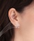 クリアフラワーピアス