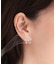 クリアフラワーピアス