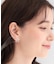 クリアフラワーピアス
