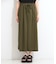 【ひんやり/S-LL/洗濯機可】こなれカジュアルに やわらかベイカー風ナロースカート