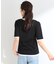 【S-LL/洗濯機可】二の腕隠れる 配色レイヤード風 5分袖Tシャツ