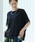 【ひんやり/UV/体型カバー】ヒップ周りが隠せる お袖レースTシャツ