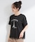【ひんやり/UV/S-LL/洗濯機可】裾レースが大人上品 プリントアソートTシャツ