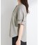 【洗濯後しわになりにくい／インせずきまる】麻調ハシゴレーススキッパーブラウス