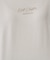 【体型カバー】インせず着られる 配色ステッチロゴTシャツ