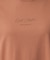 【体型カバー】インせず着られる 配色ステッチロゴTシャツ