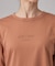 【体型カバー】インせず着られる 配色ステッチロゴTシャツ