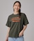 華やかジェルロゴプリントTシャツ