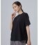 【ひんやり/体型カバー/S-LL】インせず着られる 異素材ドッキングTシャツ