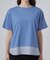 【ひんやり/体型カバー/S-LL】インせず着られる 異素材ドッキングTシャツ