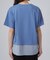 【ひんやり/体型カバー/S-LL】インせず着られる 異素材ドッキングTシャツ