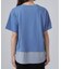 【ひんやり/体型カバー/S-LL】インせず着られる 異素材ドッキングTシャツ