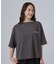 【ひんやり/体型カバー】首元すっきり ゆるバックギャザーTシャツ