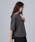 【ひんやり/体型カバー】首元すっきり ゆるバックギャザーTシャツ