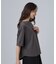 【ひんやり/体型カバー】首元すっきり ゆるバックギャザーTシャツ