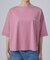 【ひんやり/体型カバー】首元すっきり ゆるバックギャザーTシャツ