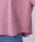 【ひんやり/体型カバー】首元すっきり ゆるバックギャザーTシャツ