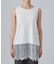 【前後2WAY/洗濯機可】レイヤードの幅広がる 旬顔裾レースタンクトップ