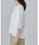 【ひんやり／吸水速乾】クールドライコットン 綿100％ キーネックパフスリーブトップス