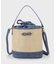 【2WAY】リボンモチーフ付きバケツ型バッグ