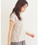 《5color》サイドボタン付き フレンチスリーブトップス【接触冷感/洗濯機洗い可】