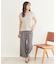 《5color》サイドボタン付き フレンチスリーブトップス【接触冷感/洗濯機洗い可】