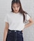 《美人百花掲載》クールタッチ短丈ビジューTシャツ【洗濯機洗い/接触冷感】