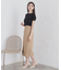《美人百花掲載》クールタッチ短丈ビジューTシャツ【洗濯機洗い/接触冷感】