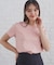《美人百花掲載》クールタッチ短丈ビジューTシャツ【洗濯機洗い/接触冷感】