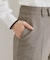 裏起毛ストレッチテーパードパンツ【洗濯機洗い可/吸湿発熱/イージーアイロン】