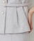 麻混ラメツイードペプラムジレ/セットアップ対応【洗濯機洗い可】