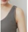 前後2WAY サテンパイピングリブタンクトップ【洗濯機洗い可】